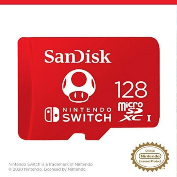 Carte microSDXC UHS-I SanDisk pour Nintendo Switch 128 Go jusqu’à 100 MB/s UHS-I Class 10 U3 -SDSQXAO-128G-GNCZN Tunisie