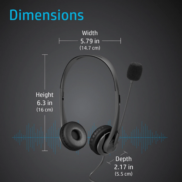Casque Micro Hp Stereo 3.5mm Headset G2 – Noir – 428H6AA Tunisie