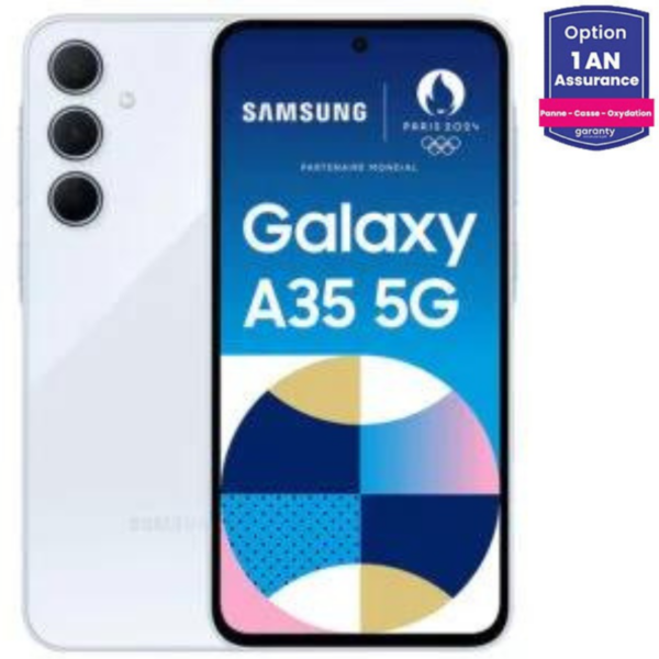 Smartphone Samsung Galaxy A35 5G 8Go -128Go – Bleu Tunisie
