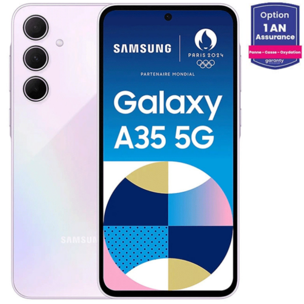 Smartphone Samsung Galaxy A35 5G 8Go -128Go – Violet Tunisie