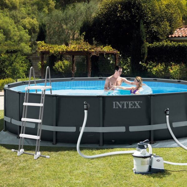 Piscine Tubulaire Intex Ultra Xtr Ronde 4,88 X 1,22 M – Gris -26326 Tunisie