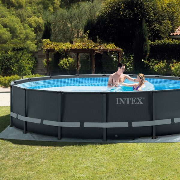 Piscine Tubulaire Intex Ultra Xtr Ronde 4,88 X 1,22 M – Gris -26326 Tunisie