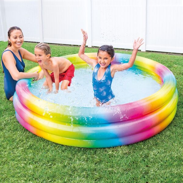 Piscine Rainbow XL INTEX 58449NP 168 X 168 X 36 CM Tunisie