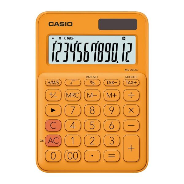 Calculatrice de bureau Casio (CAS-MS-20UC-RG) Orange Tunisie