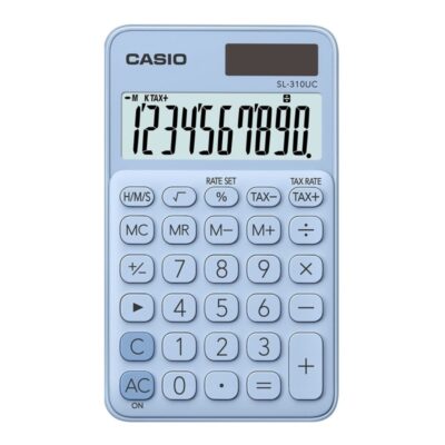 Calculatrice de bureau Casio – SL-310-UC – Bleu clair Tunisie