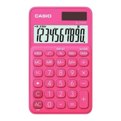 Calculatrice de bureau Casio – SL-310-UC – Rose Tunisie