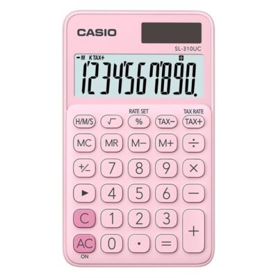 Calculatrice de bureau Casio – SL-310-UC – Rose clair Tunisie