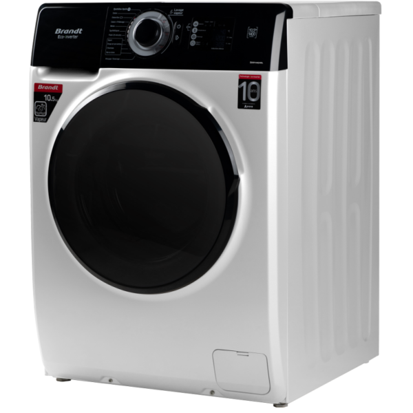 Machine À Laver Brandt Eco Inverter Avec Vapeur BAM104QVWBL Blanc Tunisie