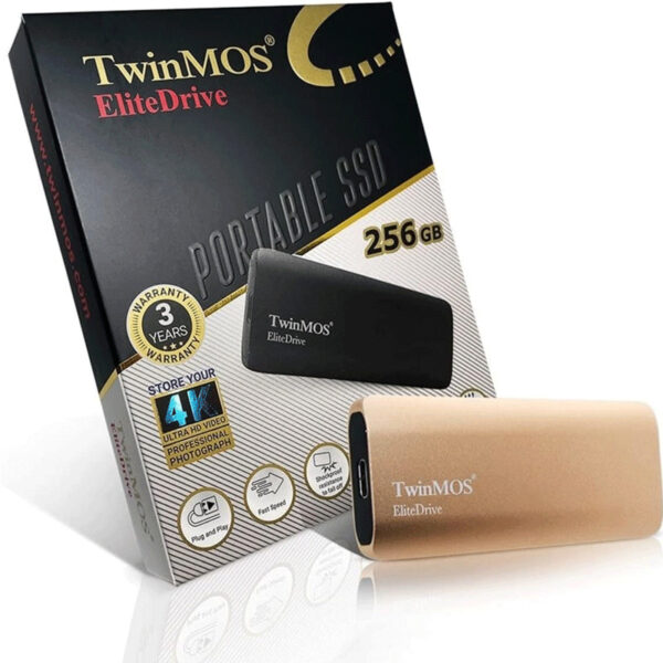 Disque Dur Externe Ssd Twinmos 1To Elite Drive M2 – Gold -PSSDGGBMED32G Tunisie