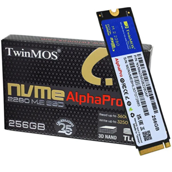 Disque Dur SSD Twinmos AlphaPro 256Go NVME PCIE M.2 – NVME256GB2280AP Tunisie