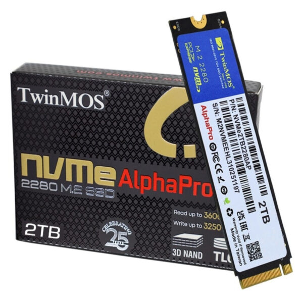 Disque Dur SSD Twinmos AlphaPro 2To NVME PCIE M.2 – NVME2TB2280AP Tunisie