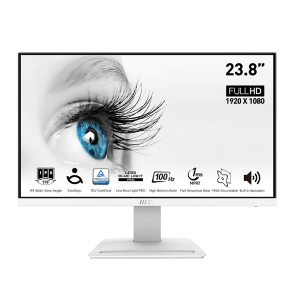 Ecran Msi Pro MP243XW 23.8″ LED 100 Hz -Blanc -9S6-3PB5CH-069 Tunisie