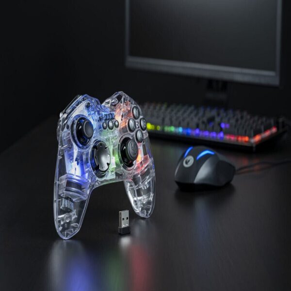 Manette Sans Fil Nacon Pour Pc Gc-200 Transparent Rgb – PCGC-200WLRGB Tunisie