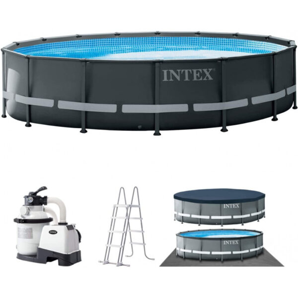 Piscine Tubulaire Intex Ultra Xtr Ronde 4,88 X 1,22 M – Gris -26326 Tunisie