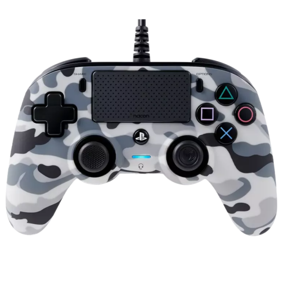 Manette Ps Officielle Avec Câble Nacon Compact Camo Ps4 – Gris – PS4OFCPADCAMGREY Tunisie