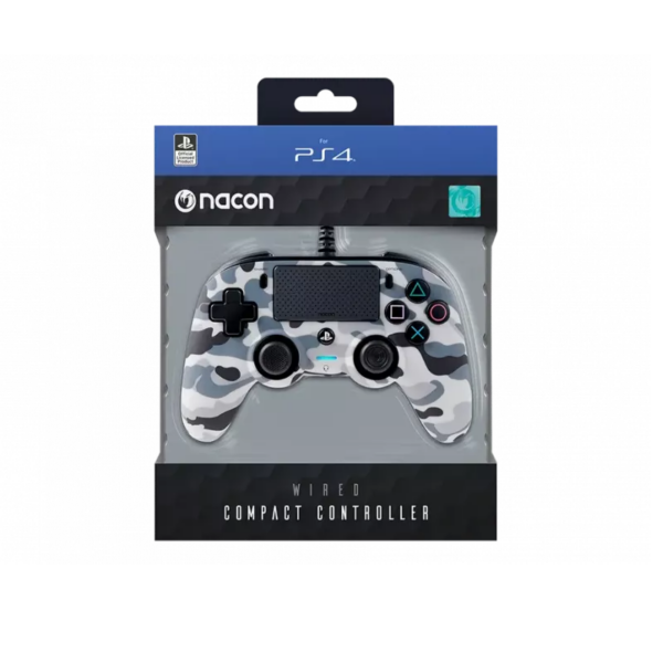 Manette Ps Officielle Avec Câble Nacon Compact Camo Ps4 – Gris – PS4OFCPADCAMGREY Tunisie