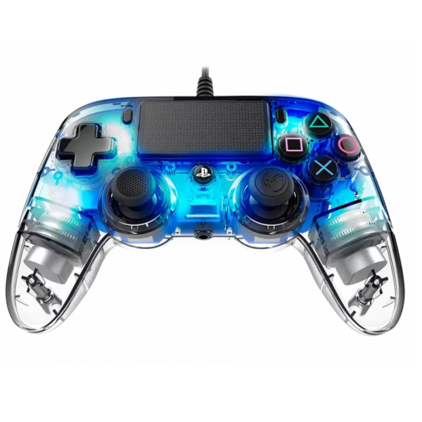 Manette Officielle Avec Câble Nacon Compact Controller Ps4 – Transparent Bleu – PS4OFCPADCLBLUE Tunisie