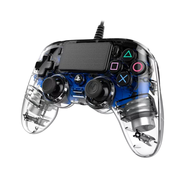 Manette Officielle Avec Câble Nacon Compact Controller Ps4 – Transparent Bleu – PS4OFCPADCLBLUE Tunisie