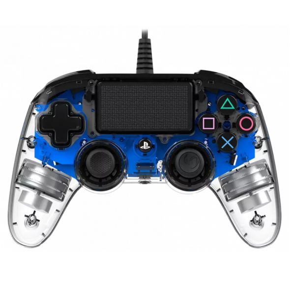 Manette Officielle Avec Câble Nacon Compact Controller Ps4 – Transparent Bleu – PS4OFCPADCLBLUE Tunisie