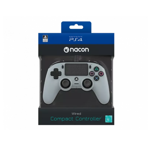 Manette Officielle Avec Câble Nacon Compact Controller Ps4 – Gris – PS4OFCPADGREY Tunisie