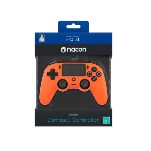 Manette Officielle Avec Câble Nacon Compact Controller Ps4 – Orange – PS4OFCPADORANGE Tunisie