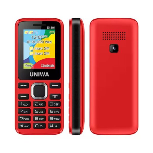 Téléphone Portable Uniwa E1801 – Rouge Tunisie