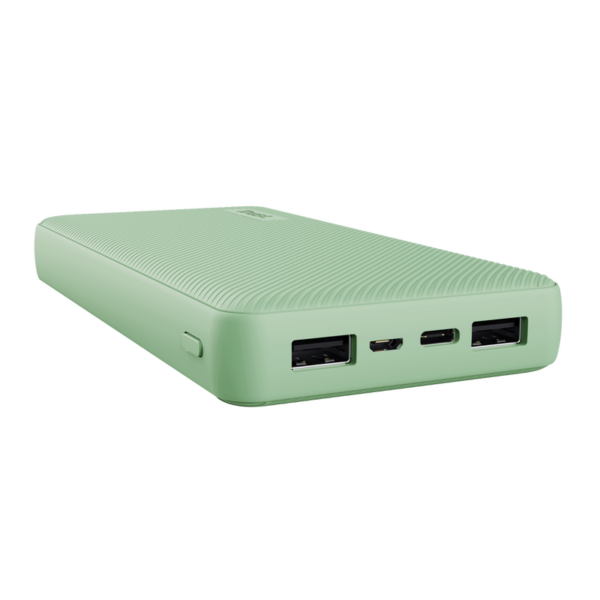 Power Bank Trust Primo Haute Capacité 20000 mAh – Vert – 25027 Tunisie