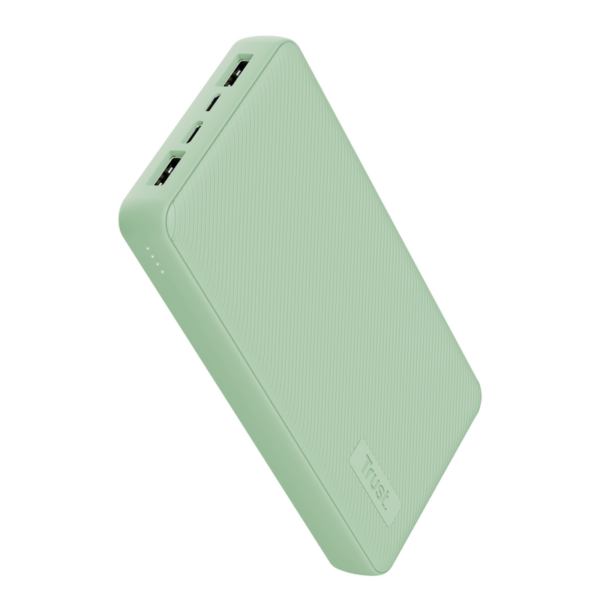 Power Bank Trust Primo Haute Capacité 20000 mAh – Vert – 25027 Tunisie