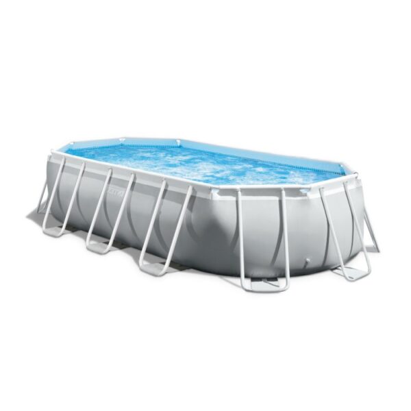 Piscine Prism Frame ovale Intex 5.03 x 2.74 x 1.22 m – Blanc – 26796NP Tunisie