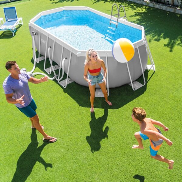 Piscine Prism Frame ovale Intex 5.03 x 2.74 x 1.22 m – Blanc – 26796NP Tunisie