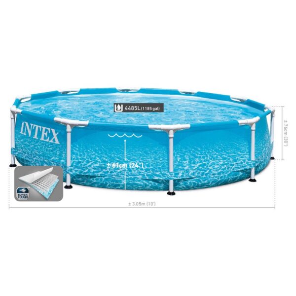 Piscine Metal Frame Océan Intex Easy Set 3,05 X 0,76M- Bleu -28208NP Tunisie