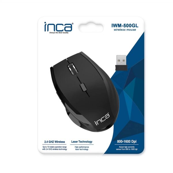 Souris Sans Fil Inca – Noir – Iwm-500gl Tunisie