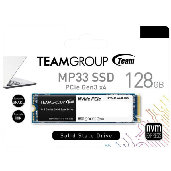 Disque Dur Interne SSD M.2 TeamGroup MP33 128 Go – TM8FP6128G0C101 Tunisie