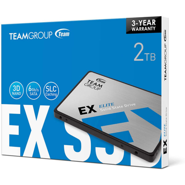 Disque Dur Interne Ssd Teamgroup EX2 2 To 2.5″ SATA III – T253E2002T0C101 Tunisie