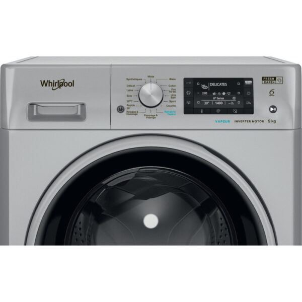 Machine à Laver Whirlpool 6ème Sens FFWD9248SBSVNA 9 Kg Silver Tunisie