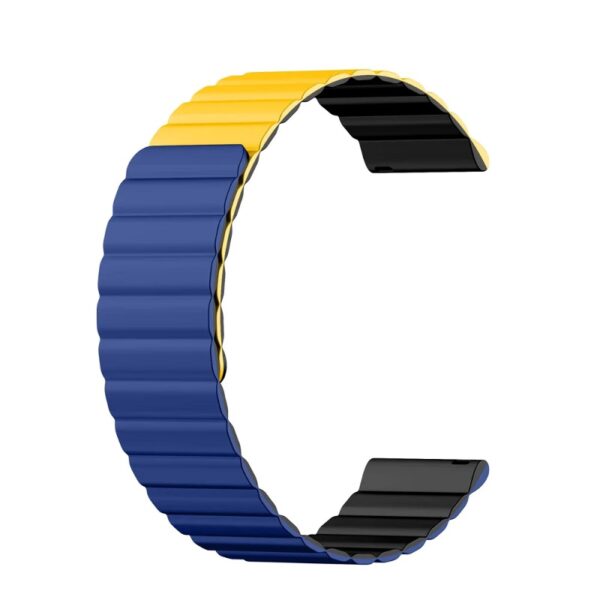 Bracelet Kieslect 22mm Yellow+blue+black Strap Tunisie