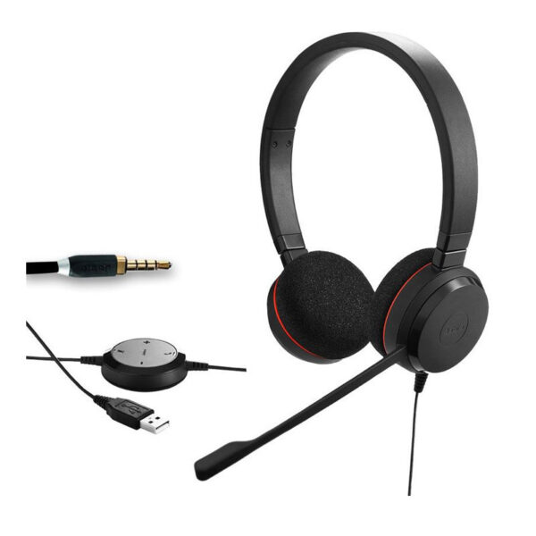 Casque Jabra Evolve 30 Uc Duo Usb Ou Jack 3.5 Mm – Noir – 5399-823-309 Tunisie