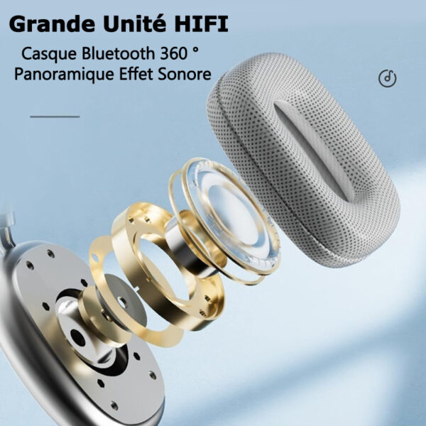 Casque Sans Fil P9 Bluetooth Avec Emplacement Carte Mémoire – Gold -P9-Gold Tunisie