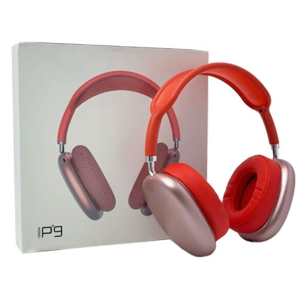 Casque Sans Fil P9 Bluetooth Avec Emplacement Carte Mémoire – Rouge -P9-Rouge Tunisie