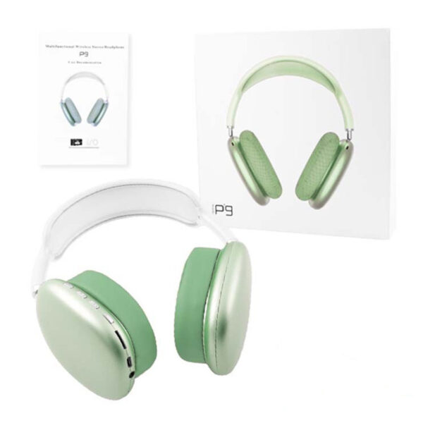 Casque Sans Fil P9 Bluetooth Avec Emplacement Carte Mémoire – Vert -P9-Vert Tunisie