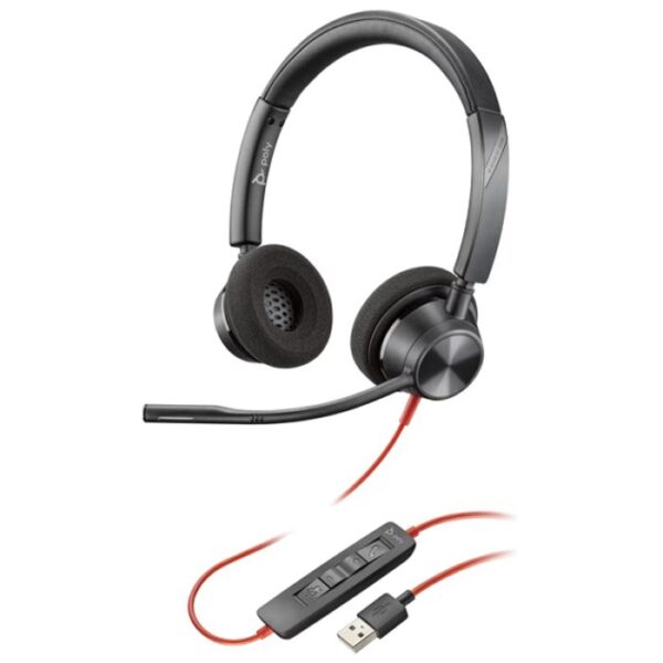 Micro Casque HP Poly Blackwire 3320 – Noir – 76J17AA Tunisie