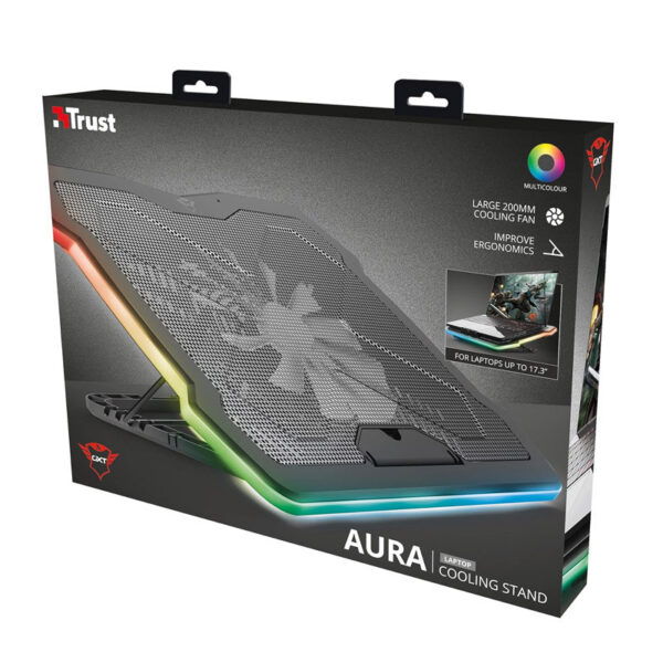 Support De Refroidissement Trust GXT1126 Aura – Noir – 24192 Tunisie