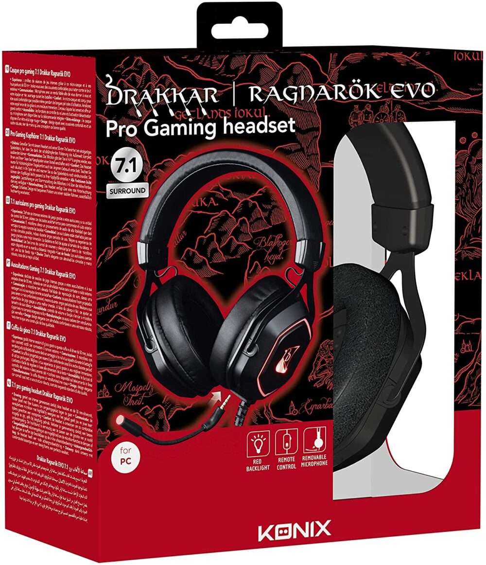 Casque Gaming Konix Drakkar Ragnarök EVO 7.1 – 61881110802 Tunisie