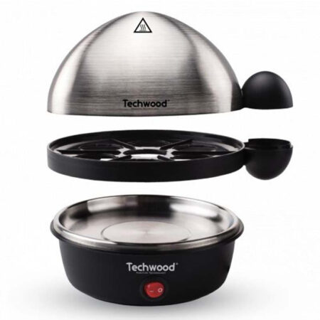 Cuiseur À Oeufs Techwood TO-007 350W Inox & Noir Tunisie