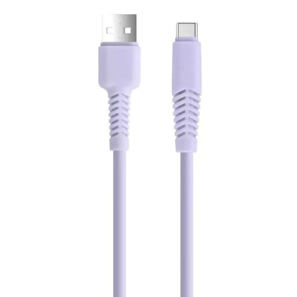 Câble De Charge SETTY USB-A Vers USB-C 2.1A – Violet – GSM165721 Tunisie