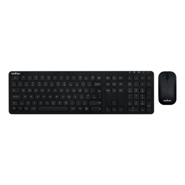 Ensemble Clavier Et Souris Sans Fil Veho Vhk-001-wz1 – Noir – VHK-001-WZ1 Tunisie