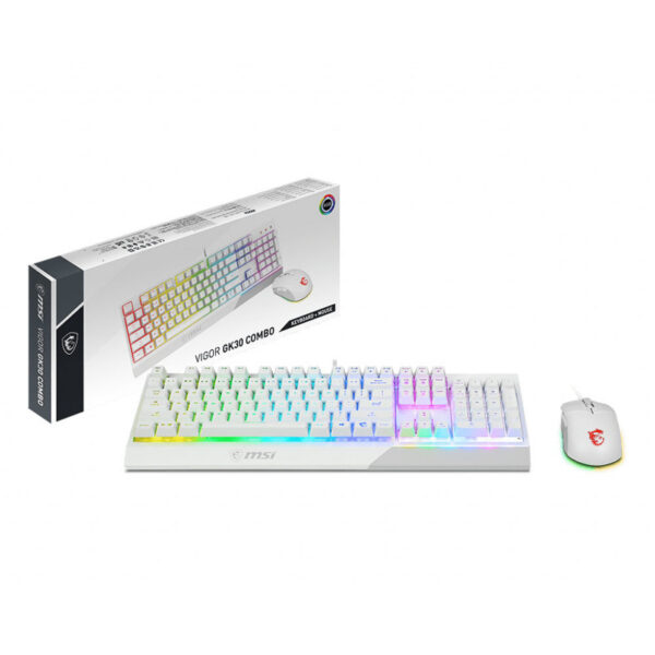 Ensemble Clavier & Souris Gamer MSI Vigor GK30 – Blanc – S11-04FR306-CLA Tunisie