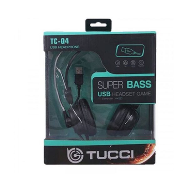 Micro Casque Filaire Tucci Tc-q4 Usb – Noir – TC-Q4 Tunisie