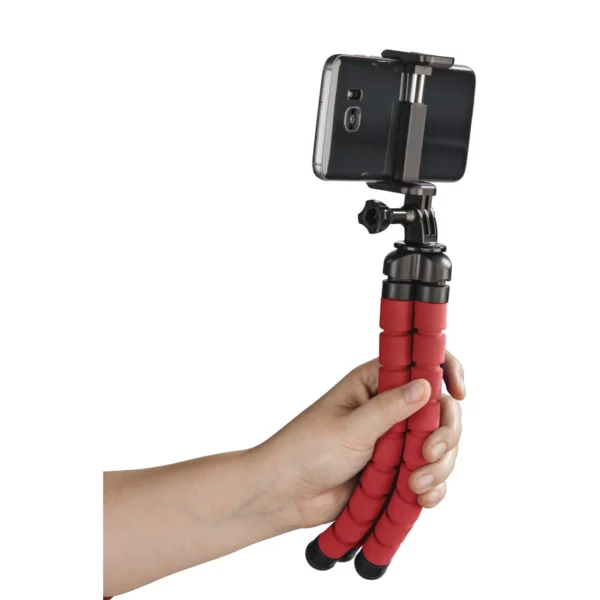 Hama Trépied “Flex” pour smartphone et GoPro, 26 cm, rouge – 04617 Tunisie