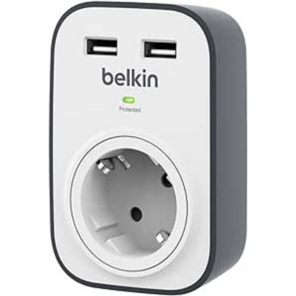 Prise Belkin Avec Chargement Usb Partagé 2 X 2,4 A -bsv103vf Tunisie